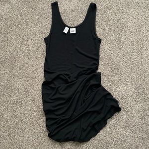 Vintage DKNY LBD tank dress w/ mesh detail (L)